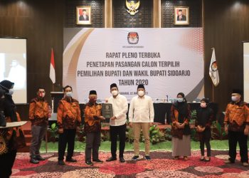 KPU Tetapkan Gus Muhdlor dan Subandi Sebagai Bupati dan Wabup Sidoarjo Terpilih