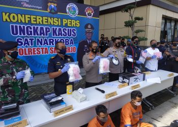 Polresta Sidoarjo dan BC Juanda Gagalkan Penyelundupan 6 Kg Sabu Malaysia