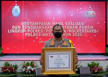 Polresta Sidoarjo Raih Penghargaan Pelayanan Prima dari Kementrian PANRB