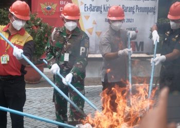 Bea Cukai Juanda Musnahkan 1,2 Juta Rokok Ilegal