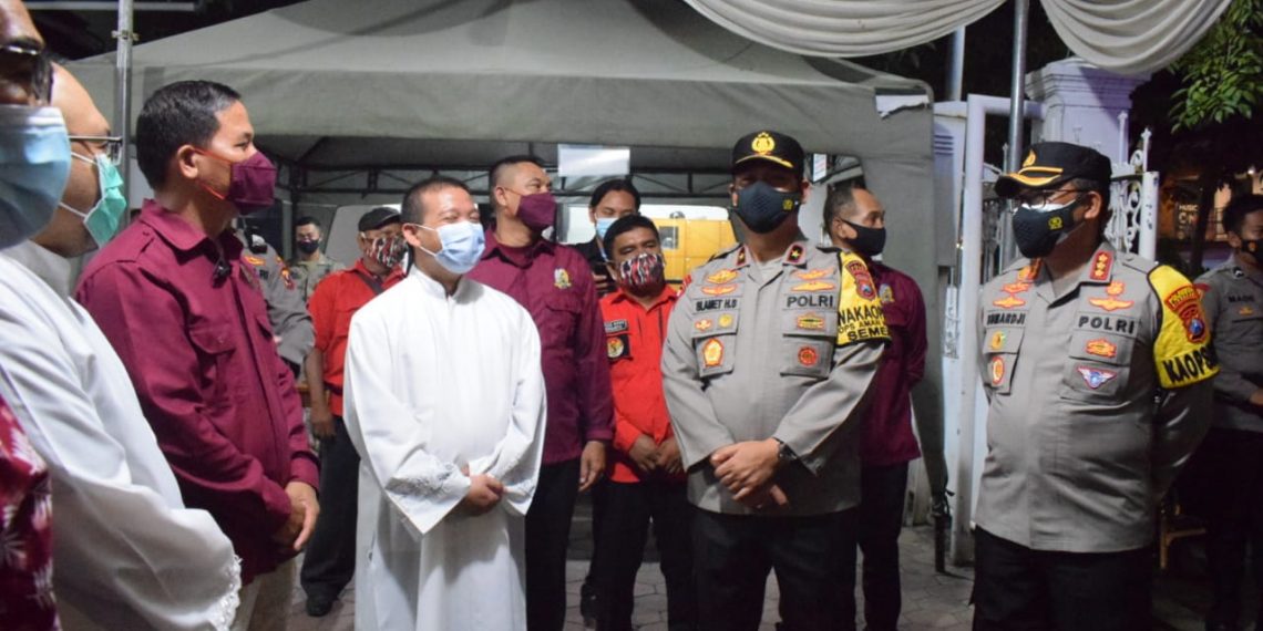Wakapolda Jatim Cek Pengamanan Paskah di Sidoarjo