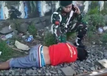 Asyik Telepon, Sopir Truk Tewas Dihantam KA