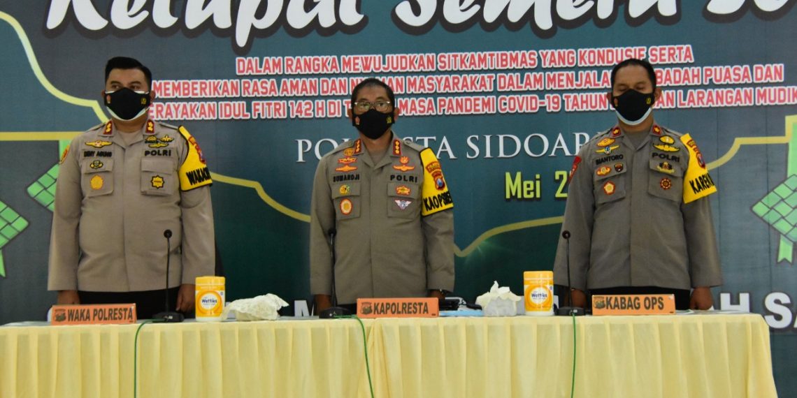 Kapolresta Sidoarjo Pimpin Latpraops Ketupat Semeru 2021