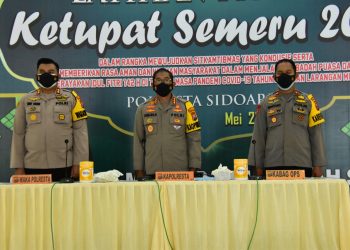Kapolresta Sidoarjo Pimpin Latpraops Ketupat Semeru 2021