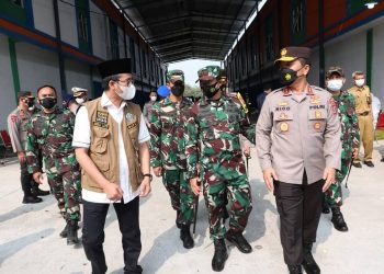 Bupati Ra Latif Dampingi Pangdam dan Kapolda Pantau Langsung Penanganan Covid-19