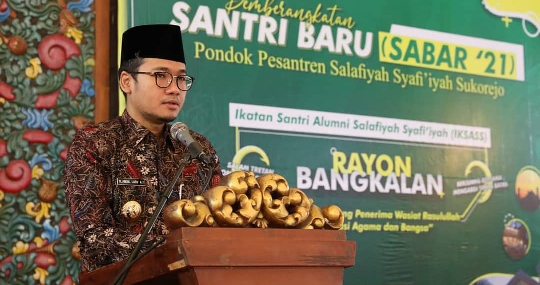 Bupati Bangkalan Ra Latif Berangkatkan Puluhan Santri