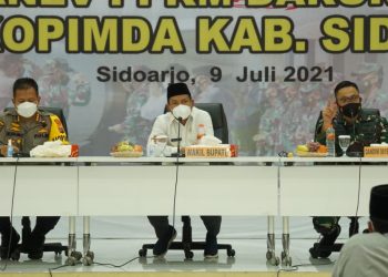Anev Seminggu PPKM Darurat Sidoarjo, Operasi Yustisi Ditingkatkan