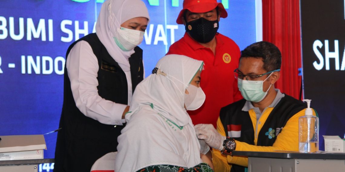 Gubernur Jatim Khofifah Targetkan 3 Juta Anak Divaksin Anti Covid-19