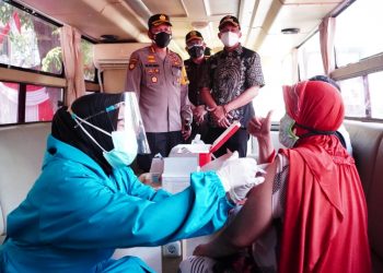 Polresta Sidoarjo Luncurkan Gerai Vaksinasi Mobile Presisi