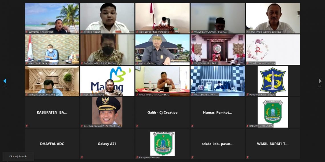 Wawali Surabaya Armuji dan Forkom Wakada Jatim Dorong Percepatan Vaksin Covid-19 di Daerah