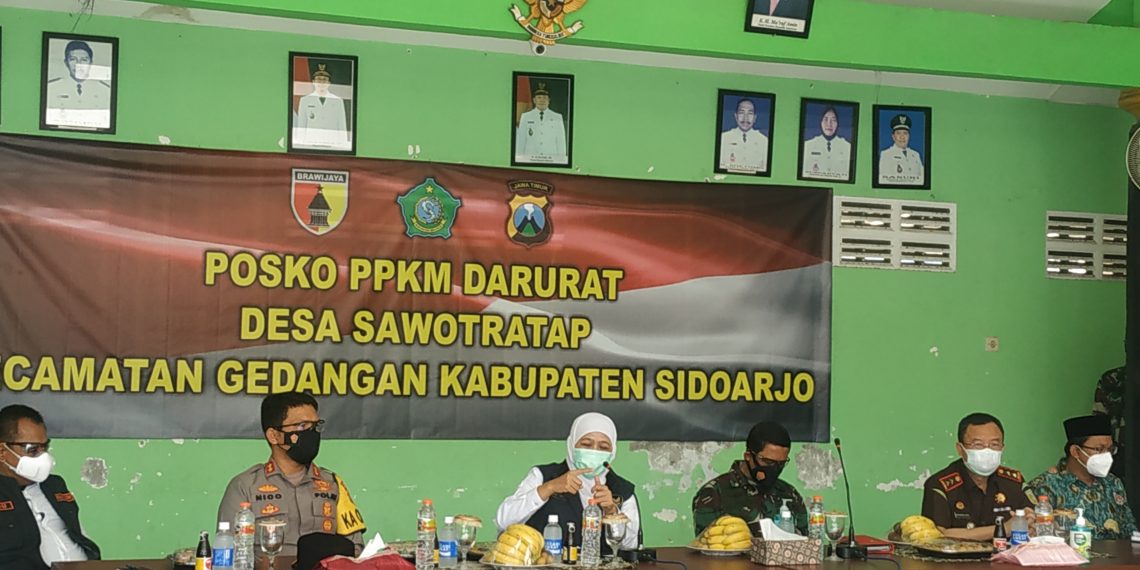 Forkopimda Jatim Cek Wilayah Zona Merah Sidoarjo