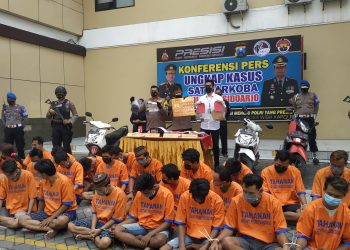 Polresta Sidoarjo Bekuk 36 Pelaku Narkoba