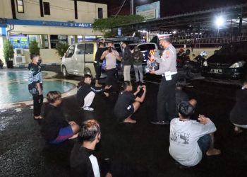 Petugas Polres Blitar Kota Razia Puluhan Pebalap Liar