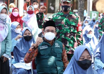 Siap PTM, BIN Jatim Bantu Vaksinasi 5.000 Pelajar dan Santri Sidoarjo