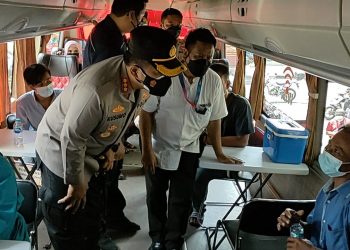 Polisi Gandeng Wartawan Sidoarjo Masifkan Vaksinasi  Masyarakat