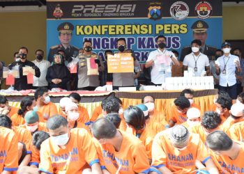 Dua Minggu, Polresta Sidoarjo Tangkap 89 Pelaku Narkoba