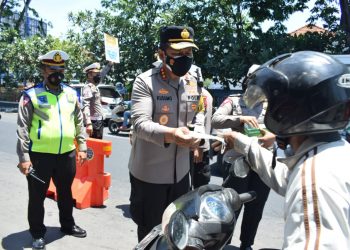 Ops Patuh Semeru 2021, Polisi Sidoarjo Edukasi Prokes
