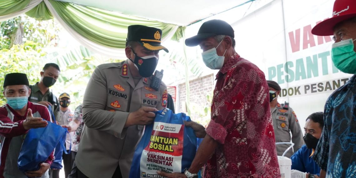 Capaian Vaksinasi Lansia Minim, Polisi Sidoarjo  Akan Masif ke Desa