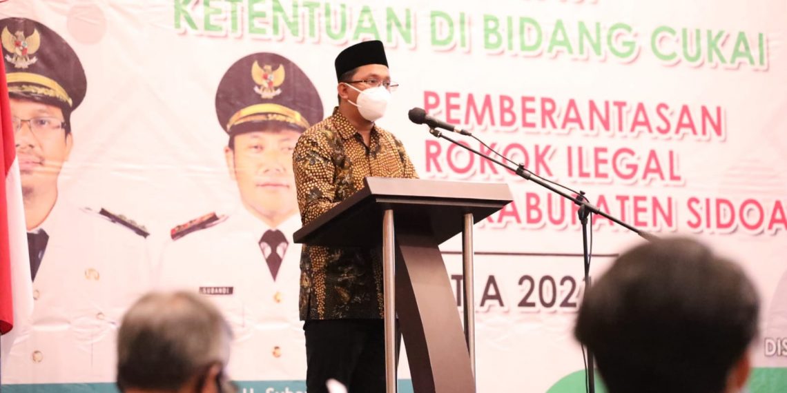 Gempur Rokok Ilegal, Bupati Sidoarjo Gus Muhdlor Minta Gencarkan Sosialisasi Penggunaan Pita Cukai Asli