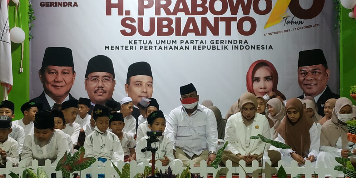 Anggota DPR Rahmat Muhajirin Pimpin Istighosah DPC Partai Gerindra Sidoarjo Rayakan HUT Prabowo Subianto ke 70