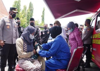 Polresta Sidoarjo Gandeng IPSI Sukseskan Vaksinasi Pedesaan