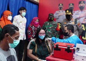 Polresta Sidoarjo Tambah Posko Siaga Vaksin 24 Jam