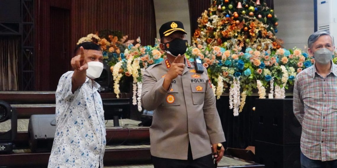 Jelang Natal 2021, Kapolresta Sidoarjo Cek Kesiapan Gereja