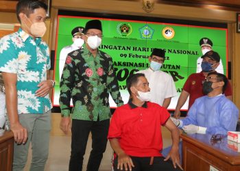 HPN 2022, Wartawan Sidoarjo Rame-rame Suntik Vaksin Booster