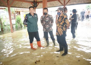 Wabup Subandi Sidak Banjir Empat Desa di Porong