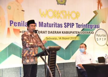 Bupati Gus Muhdlor Buka Workshop Penilaian Maturitas SPIP Terintegrasi