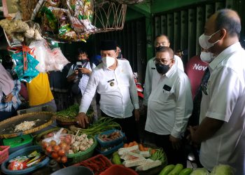 Langganan Banjir, Wabup Subandi Minta Pasar Wadungasri Diperbaiki