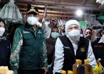 Awal Ramadhan, Gubernur Jatim Khofifah Cek Harga Kebutuhan Pokok di Pasar Tradisional