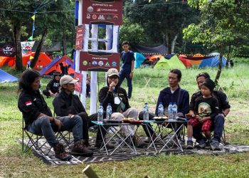 Semanggi Alas Satukan Komunitas Pendaki Jatim di Bukit Krapyak Mojokerto