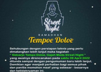 Tak Siap, Festival Gajah Mada Street Night Sidoarjo Tempo Doeloe Ditunda