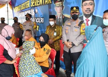 Polresta Sidoarjo Ikut Masifkan 1 Juta Vaksin Booster Jelang Lebaran