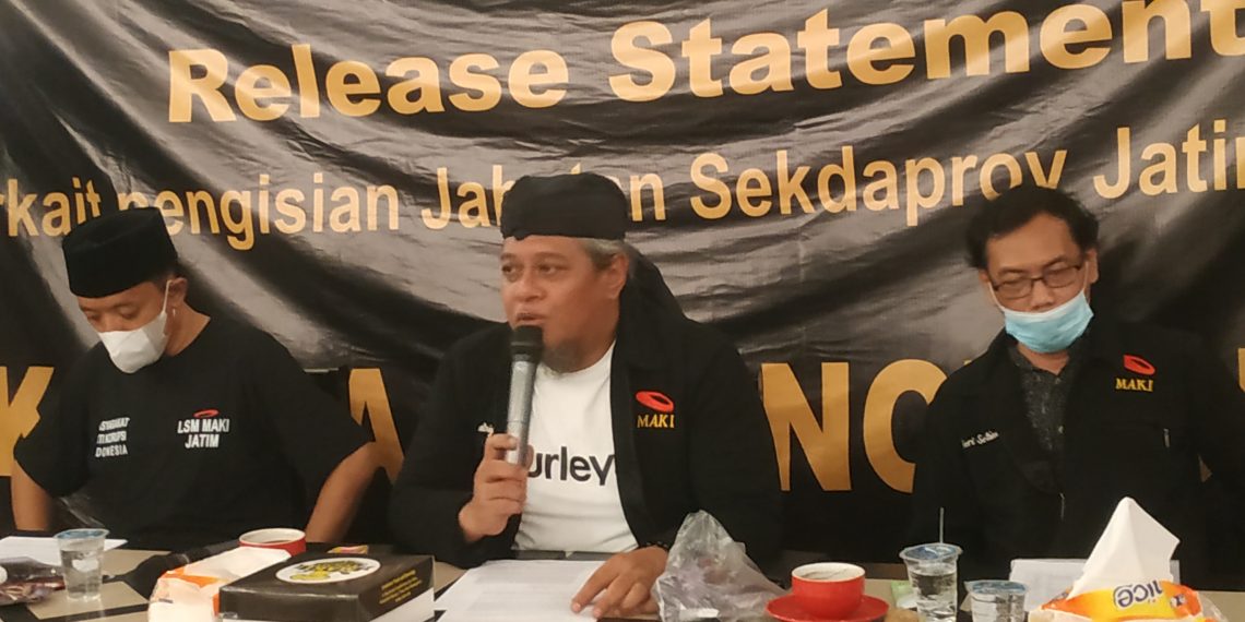 MAKI Tolak Adhy Karyono Jabat Sekdaprov Jatim