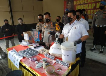 Polresta Sidoarjo Amankan 27,5 Kilogram Bahan Peledak Mercon