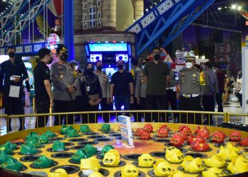 Akhir Pekan Libur Lebaran, Kapolresta Sidoarjo Cek Mal dan Wahana Bermain