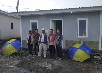 PT Bangunperkasa Adhitamasentra Kenalkan Rumah Instan GRC di Huntap Erupsi Gunung Semeru