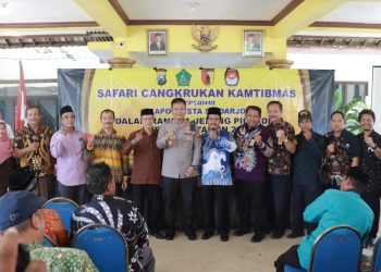 Bertemu 23 Cakades Taman, Kapolresta Sidoarjo Berharap Tetap Akur