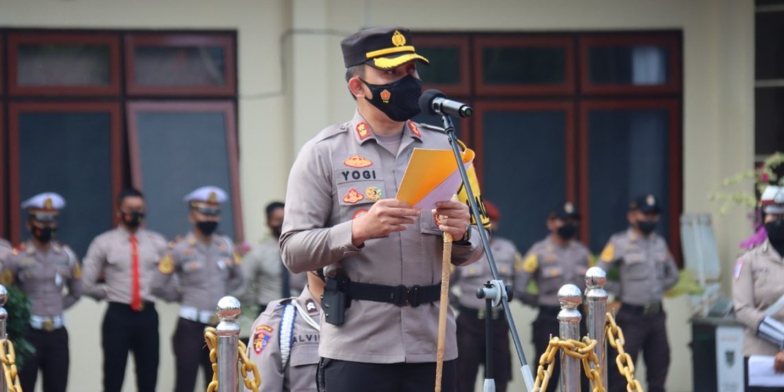 Polres Batu Laksanakan Gelar Pasukan Operasi Patuh Semeru 2022