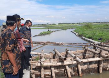Wabup Subandi Tuntaskan Polemik Saluran Irigasi Antar Desa di Porong