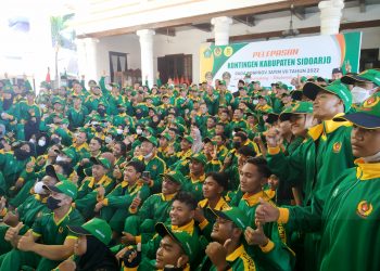 Berangkatkan 631 Atlet, Bupati Gus Muhdlor Targetkan Sidoarjo Juara Satu Porprov Jatim 2022