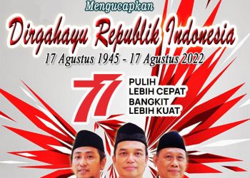 Direksi dan Karyawan Perumda Delta Tirta Sidoarjo Mengucapkan Dirgahayu Kemerdekaan RI Ke-77