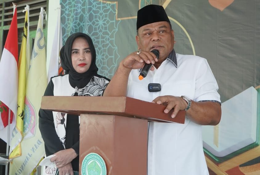 Berkah 1 Muharam, Pasutri Wakil Rakyat Bantu Pembangunan Mushola SMP IT Ar Rahman Kemantren Tulangan