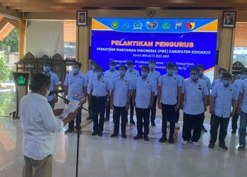 Pengurus PWI Sidoarjo Periode 2022-2025 Resmi Dilantik