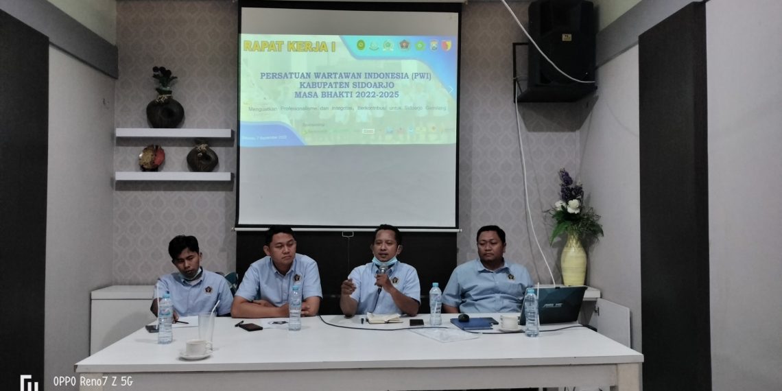 Raker PWI Sidoarjo Bikin Program Kerja Tingkatkan SDM hingga Kepedulian Sosial