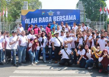 Menyambut Hari Lalu Lintas, Polresta Sidoarjo Olahraga Bersama Masyarakat