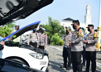 Kapolresta Sidoarjo Pimpin Apel Gelar Pasukan Ops Zebra Semeru 2022