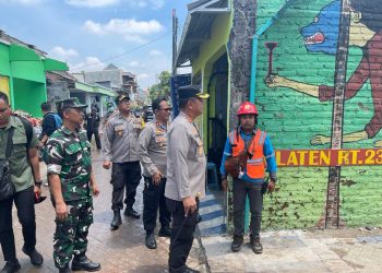 Kapolresta Sidoarjo Pastikan Sidak Posko dan Dapur Umum Lokasi Bencana Puting Beliung